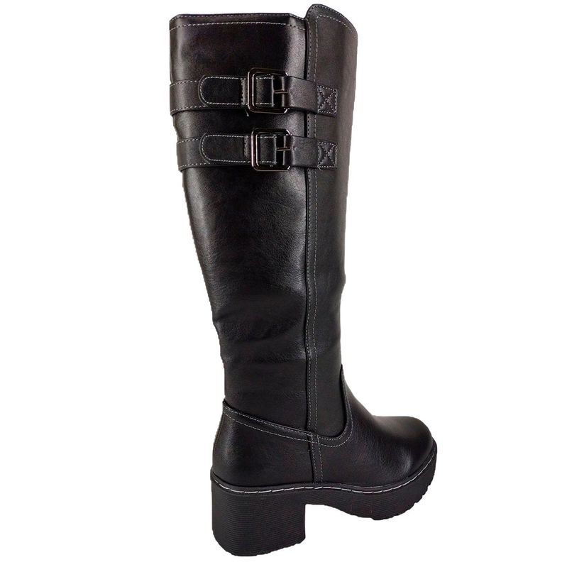 Bucanera para Mujer Taco Bajo Negro-6