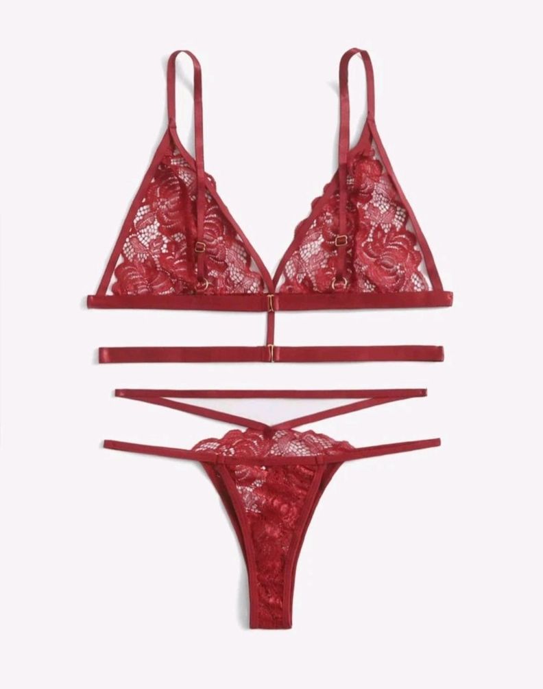 Conjunto de Lencería Seductora Con Encaje Mujer-1