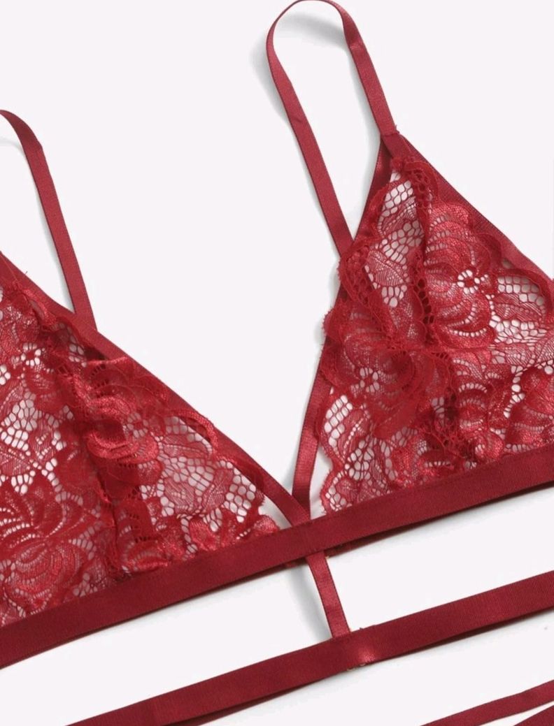 Conjunto de Lencería Seductora Con Encaje Mujer-2