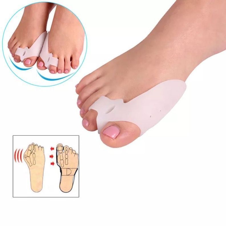 Separador Dedos De Silicona Gel Corrector de Juanetes, 1 par.-1