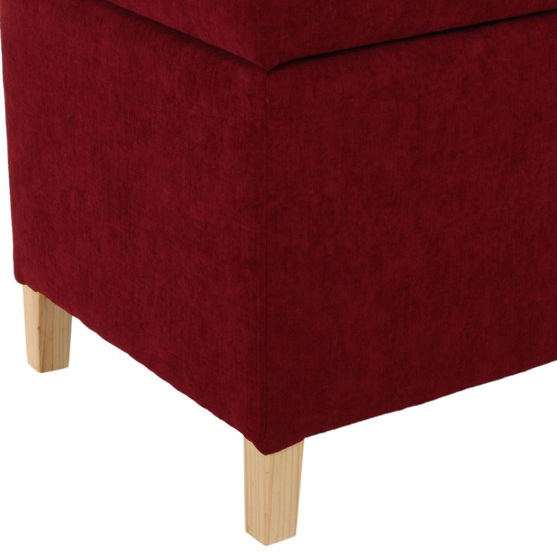 Pouf Baúl Rucato Burdeo Altea 46x46x50 cm Máxima Design-5