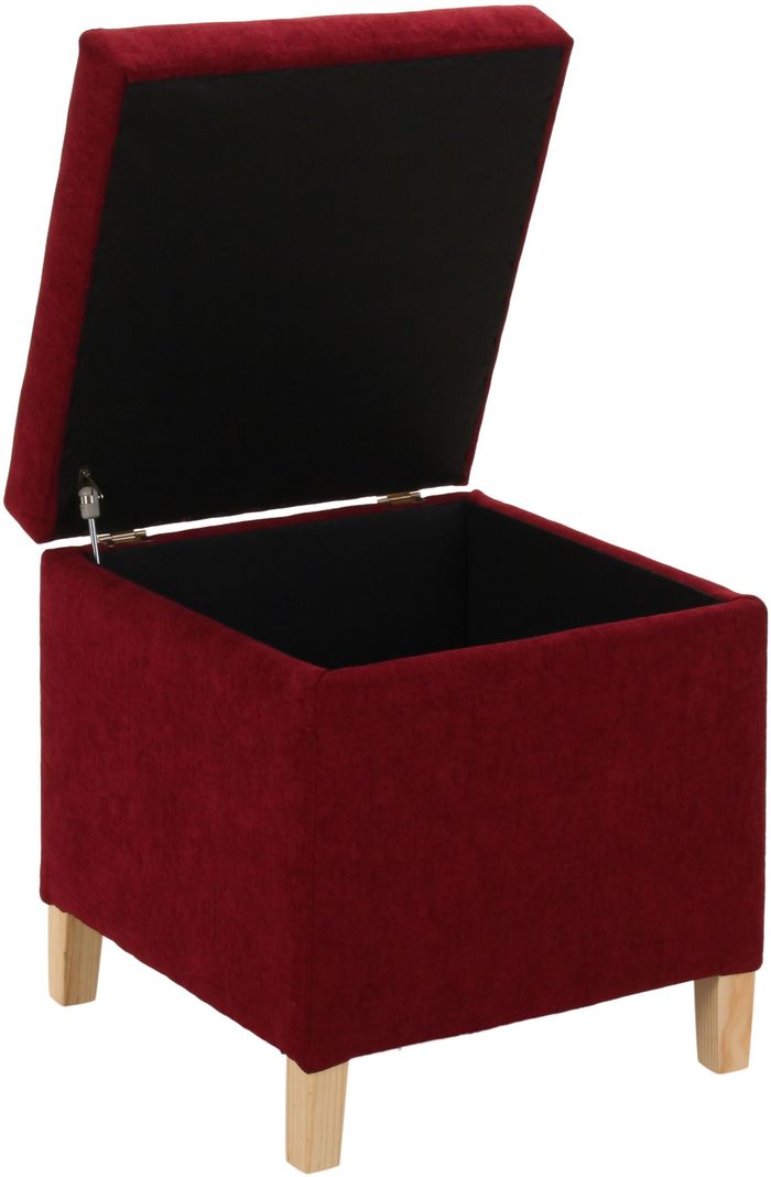 Pouf Baúl Rucato Burdeo Altea 46x46x50 cm Máxima Design-3