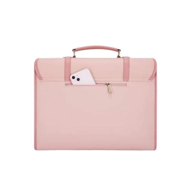 Ecosusi - Maletín Vint Myosotis para 15.6" Rosado-2