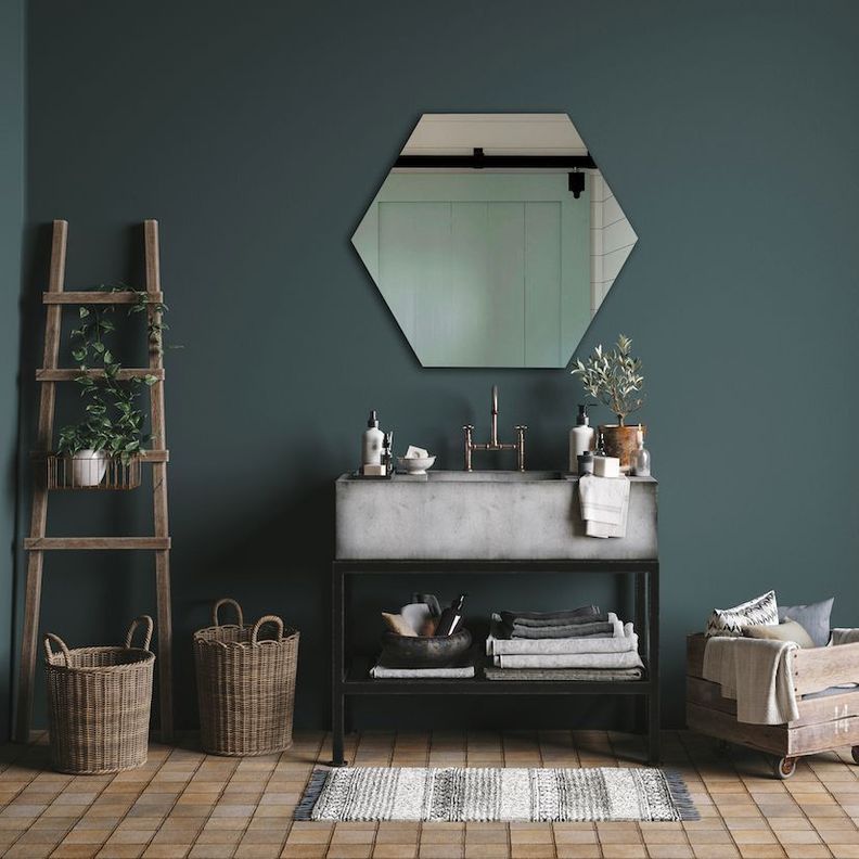 Espejo Belga hexagonal con bastidor 50x57 cm - Place-3