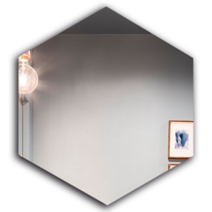 Espejo Belga hexagonal con bastidor 50x57 cm - Place-0