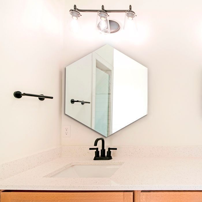 Espejo Belga hexagonal con bastidor 50x57 cm - Place-1