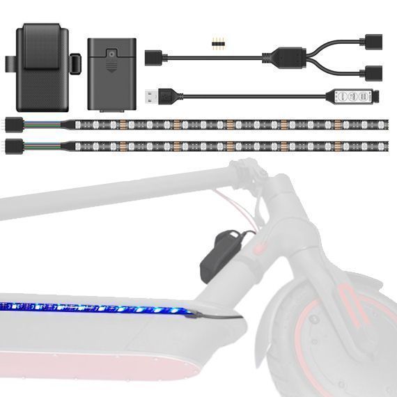 Luces Led Multicolor Scooter, Bicicleta, Moto-1