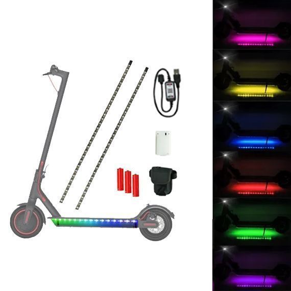 Luces Led Multicolor Scooter, Bicicleta, Moto-0