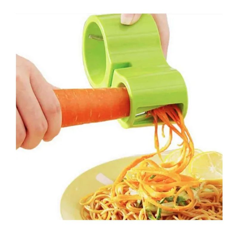 Cortador Verduras Espiral cocina  Multifunción Rallador  Afilador-0