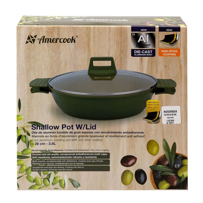 Cacerola de Aluminio Fundido 28 cm Olive-2