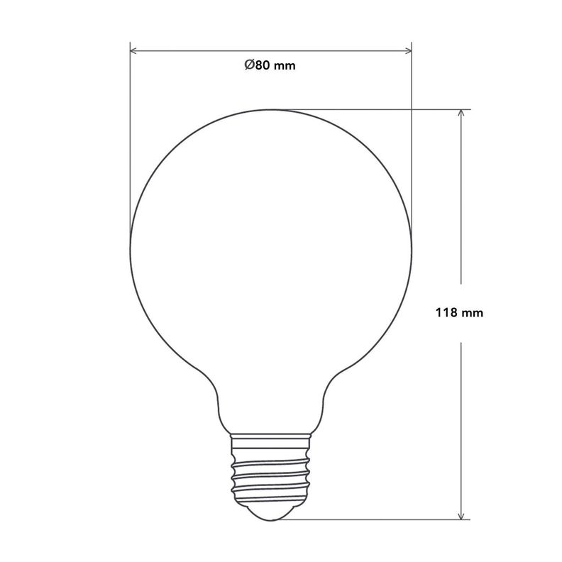 Guirnalda 10 Metros Con Ampolletas Globo Filamento 6w E27-1