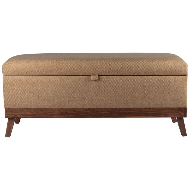 Banqueta con Baúl Incy Beige Omega 120x40x50 cm Máxima Design-0