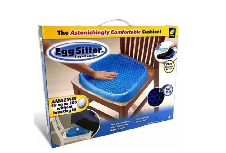 Cojín Asiento Con Funda Antideslizante Alivia Dolor De Espalda-5