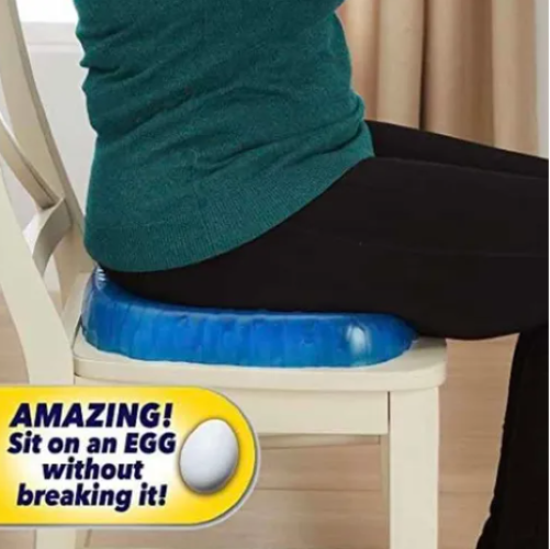 Cojín Asiento Con Funda Antideslizante Alivia Dolor De Espalda-3
