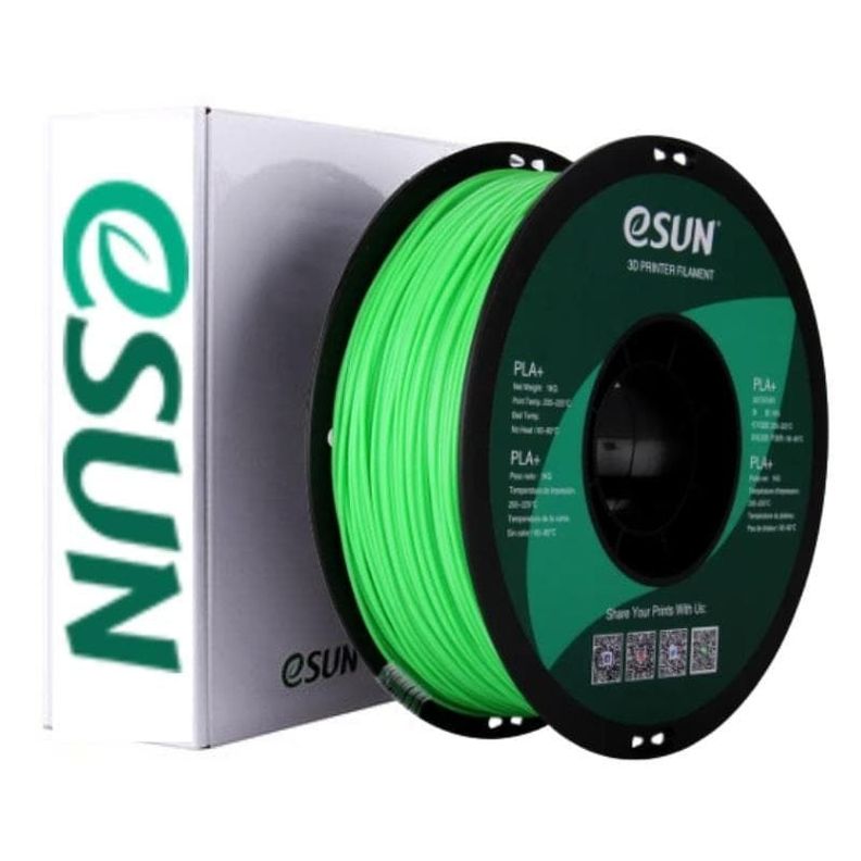 Filamentos Pla+ Esun 1kg 1.75mm Verde Fluorescente-0