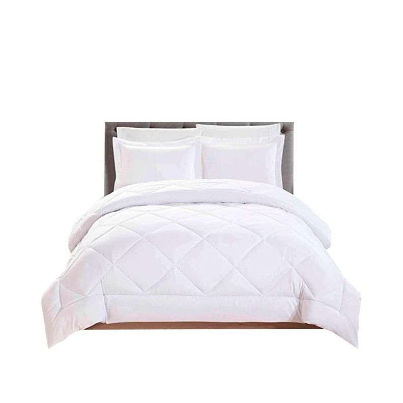 Plumon Edredon Nordico 1.5 Plaza Cama Premium Blanco-0