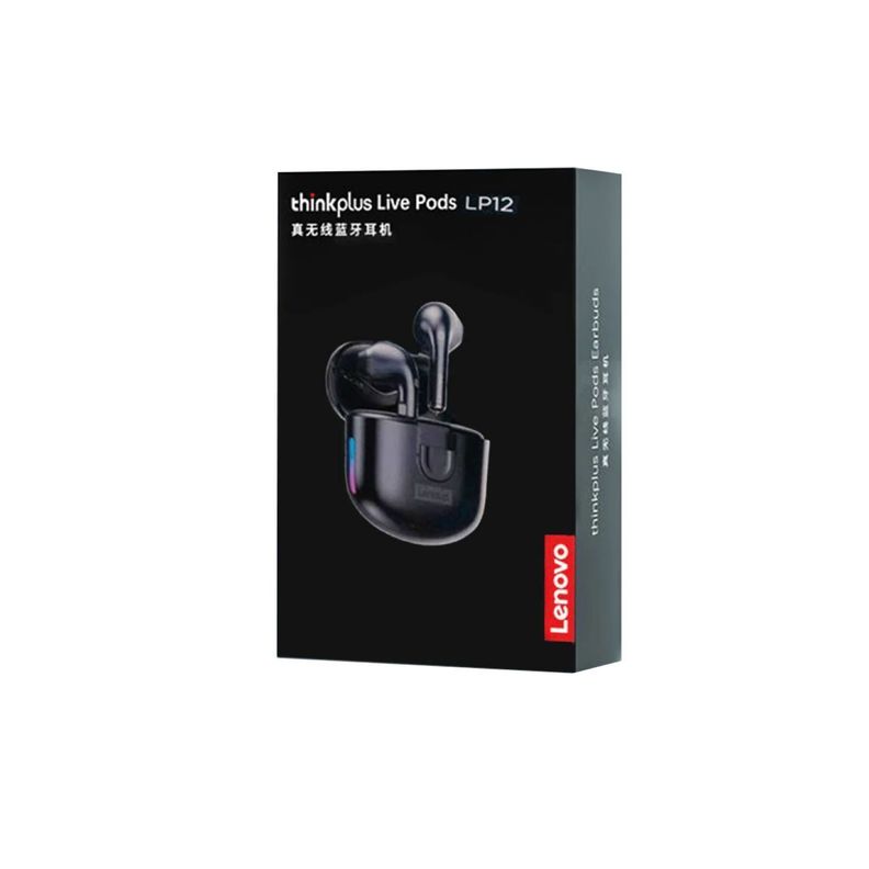 Audífonos TWS Lenovo LP12 Bluetooth 5.1 Negros -4