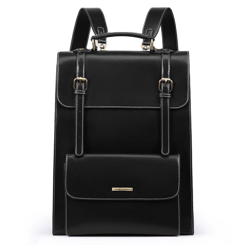 Ecosusi Mochila Vintage Camellia para Notebook 15,6" - Negro-0