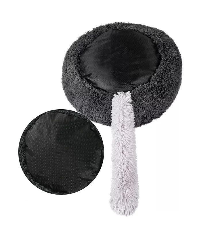 Cama De Mascota Perro Gato Tipo Donut Con Cola-2
