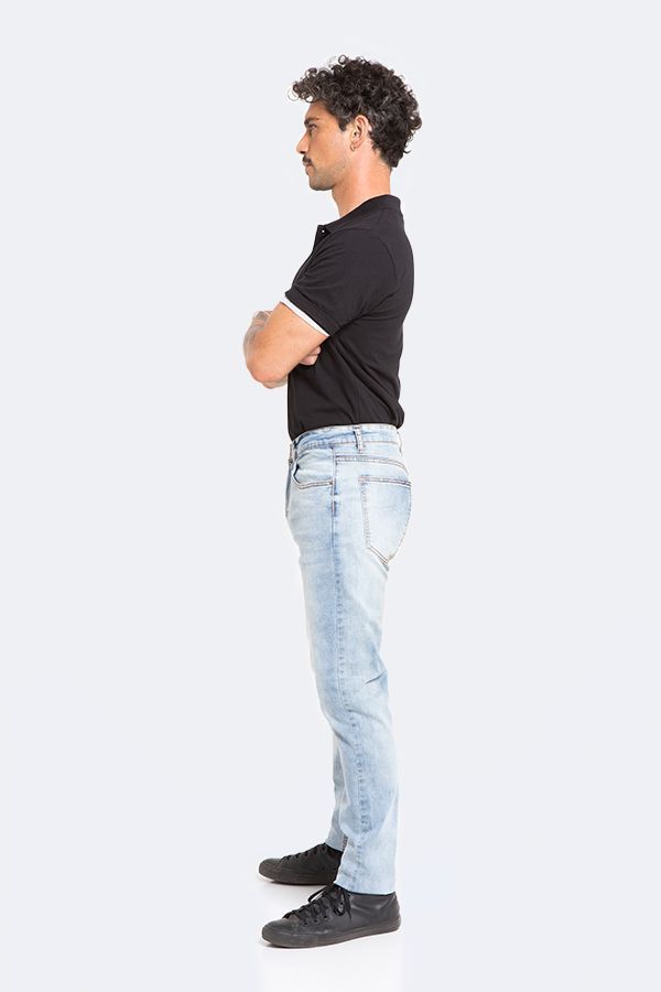 Jeans Hombre Slim Azul Hielo Focalizado-4