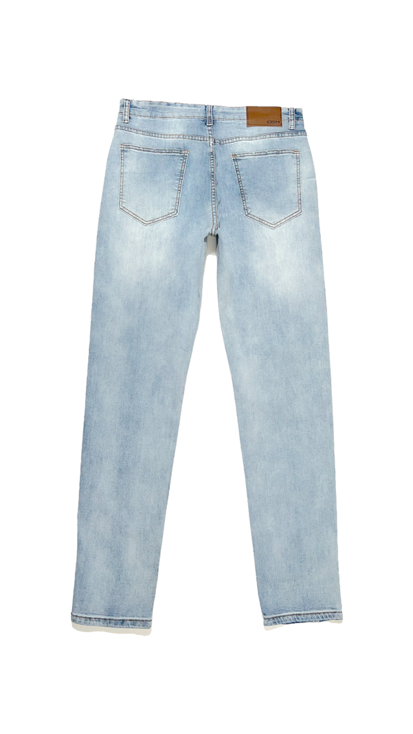 Jeans Hombre Slim Azul Hielo Focalizado-7