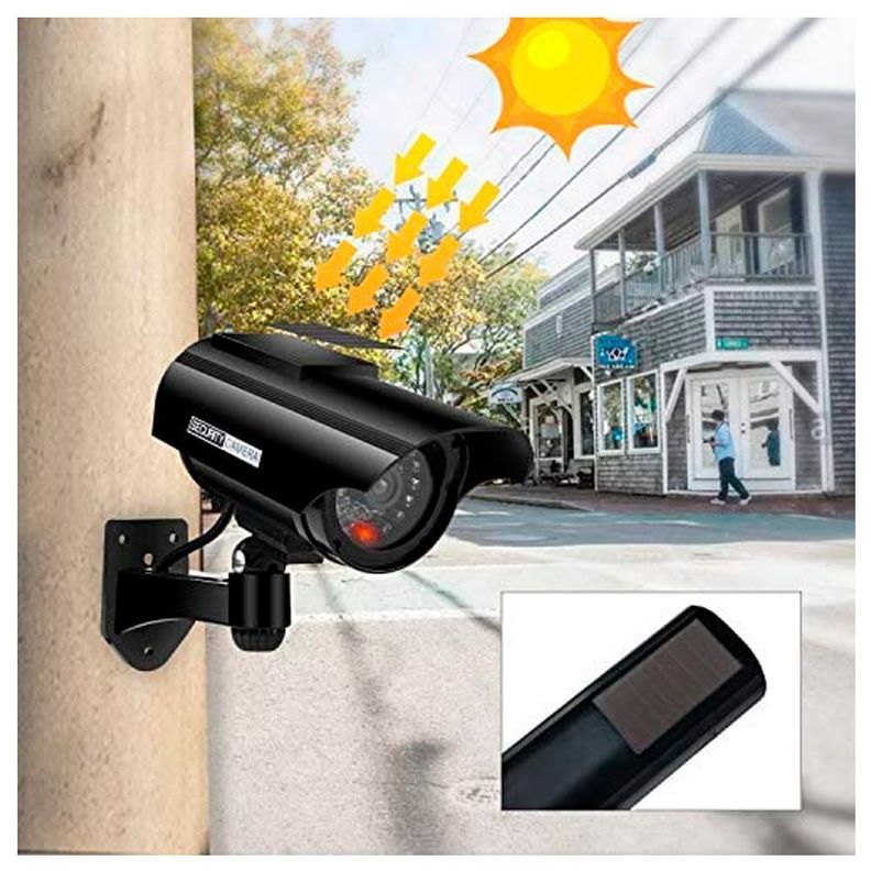 Camara De Seguridad Falsa Solar Dblue DBCAM901-2