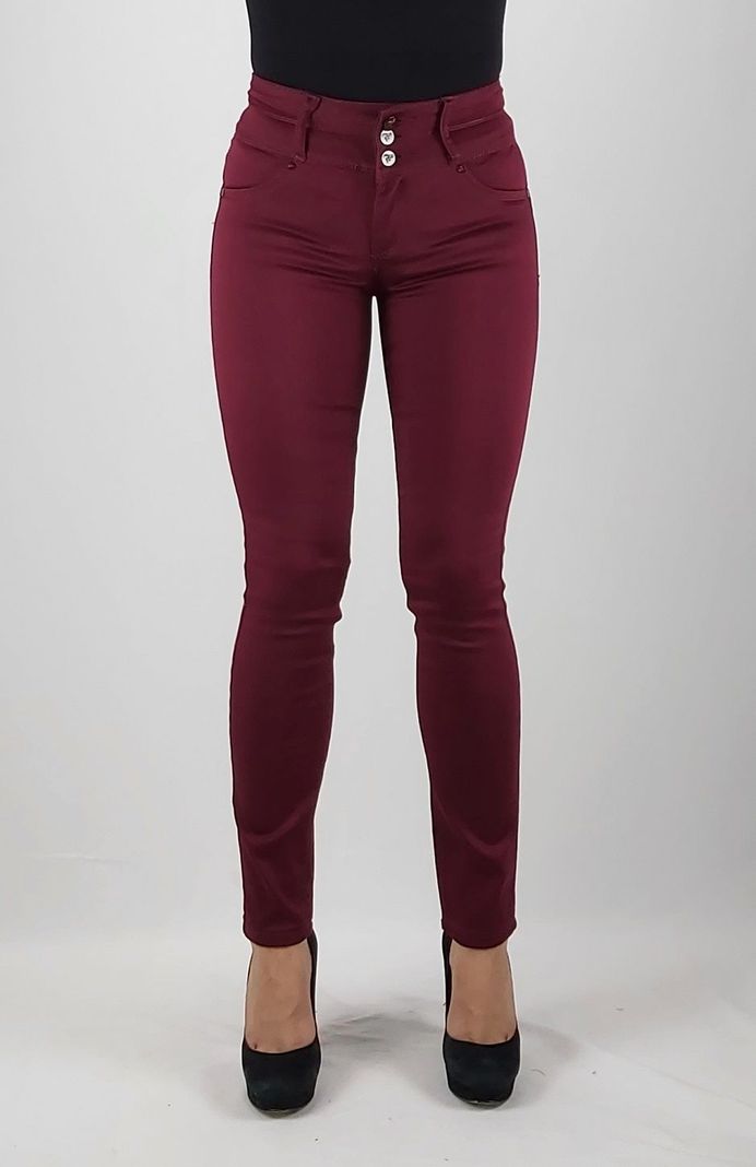 Pantalon gab tiro alto burdeo-0