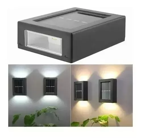 Pack 2 Lampara Solar de Pared Jardín Exterior Impermeable-6
