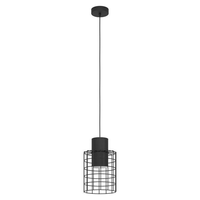 LAMPARA DE COLGAR MILLIGAN ACERO NEGRO E27 1X40W IP20 COD.43625-0