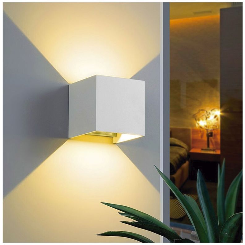 Aplique LED Cuadrado 6w Blanco-3