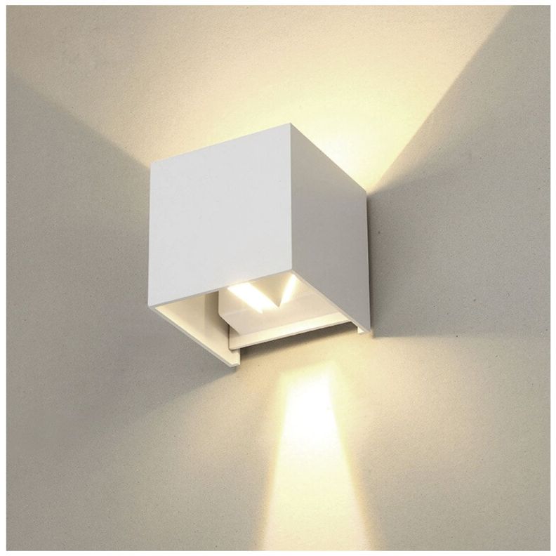 Aplique LED Cuadrado 6w Blanco-4