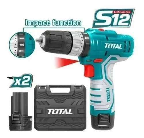 TALADRO INALAMBRICO DE IMPACTO LITIO-ION 10MM 20V TOTAL-1