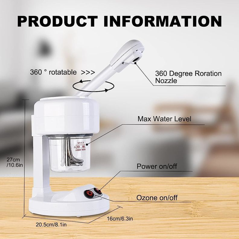 Vaporizador Facial con Ozono de Mesa -4