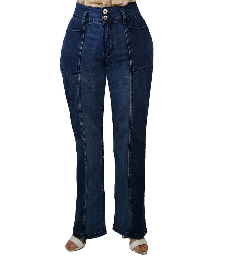 Jeans wide leg t.a. bicolor-0