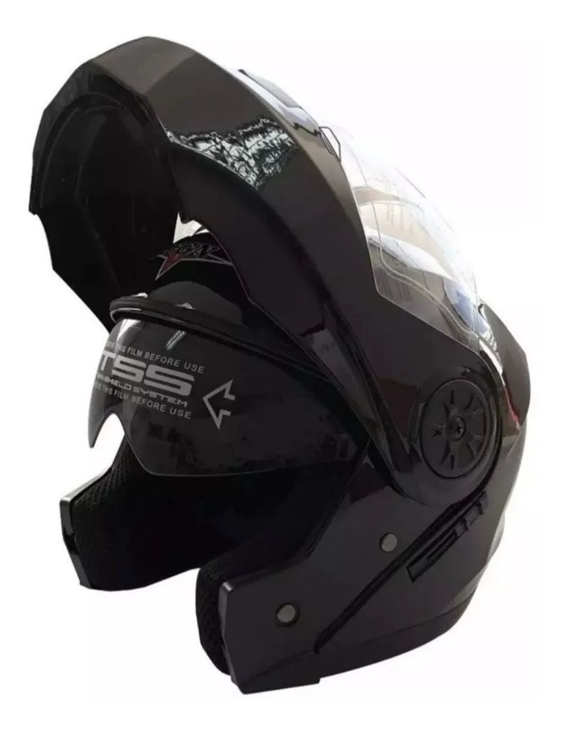 Casco Abatible Fgn Con Mica Transparente Y Gafas Polarizadas-0