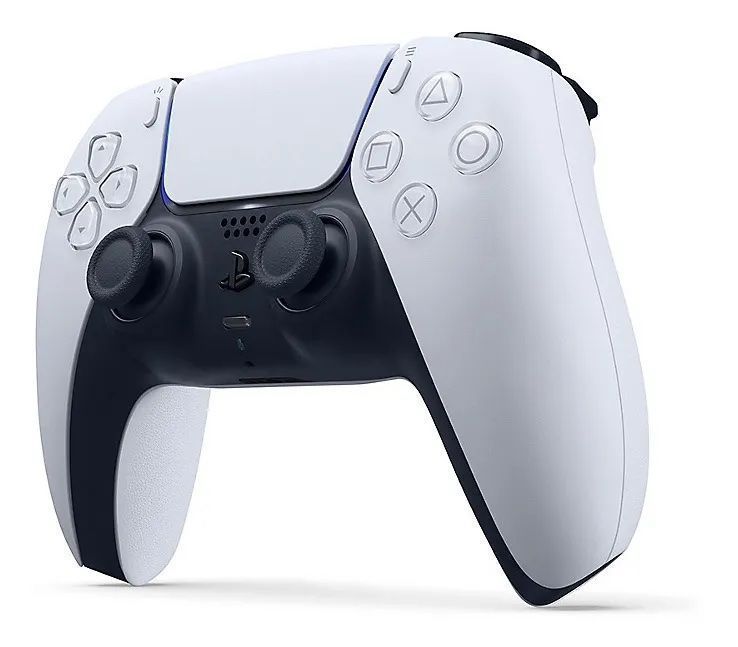 Control joystick inalámbrico Sony PlayStation DualSense CFI-ZCT1 white y black-1