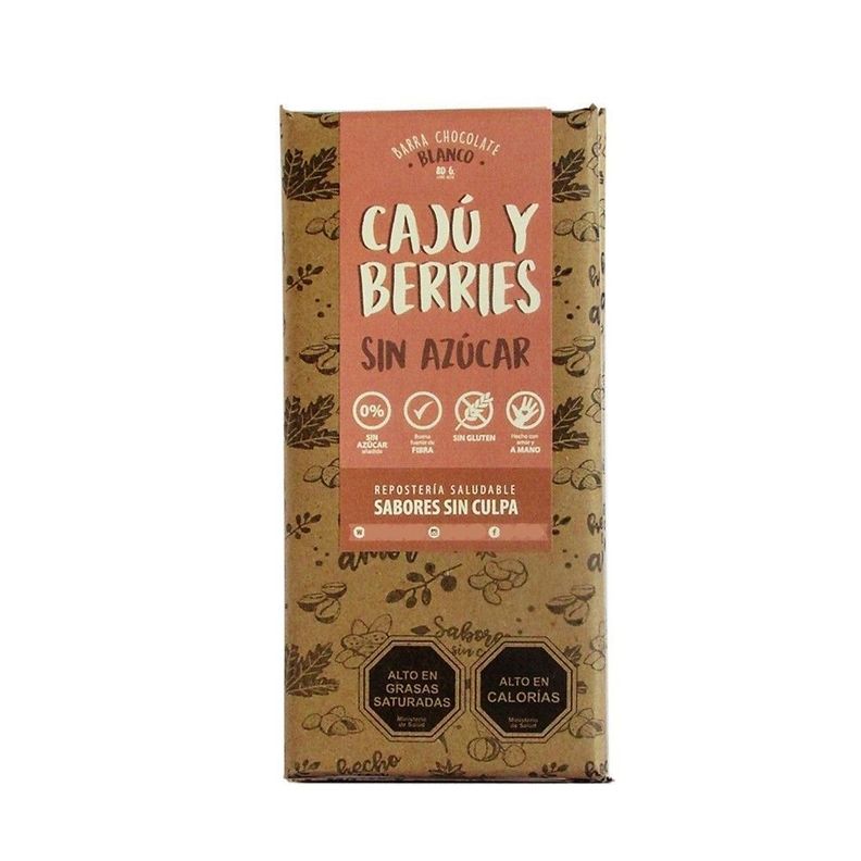 Chocolate Blanco-Cajú Berries SABORES SIN CULPA-0