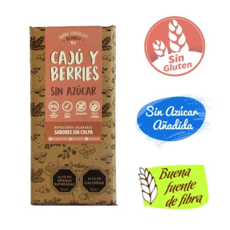 Chocolate Blanco-Cajú Berries SABORES SIN CULPA-1
