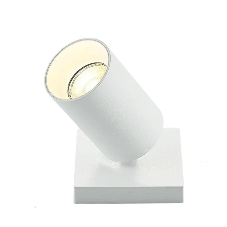 Foco Spotlight Blanco 1x Con Ampolleta 5,5W GU-10 Cálida M-2
