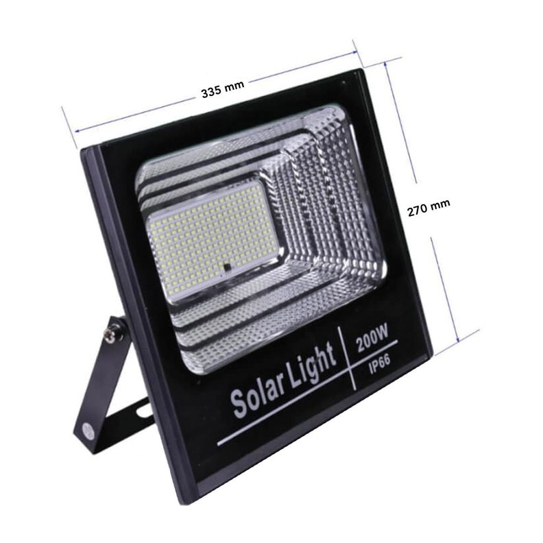 Foco Proyector LED 200W Con Panel Solar y Control Remoto-4