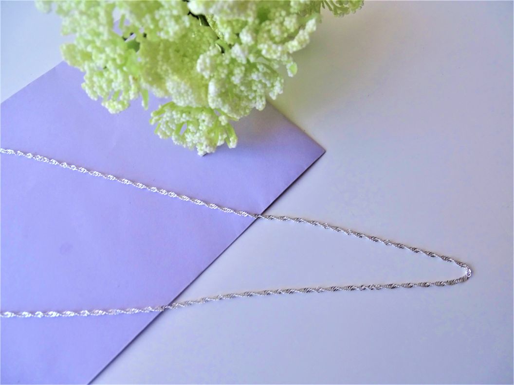 Cadena De Plata Fina (singapur) 45 cm - MABELITA-1