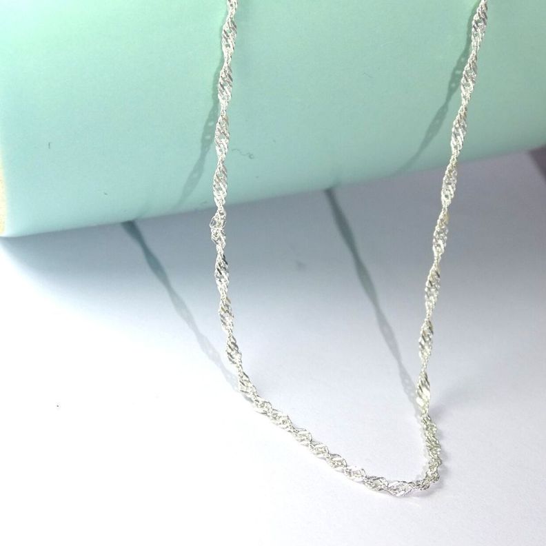 Cadena De Plata Fina (singapur) 45 cm - MABELITA-2