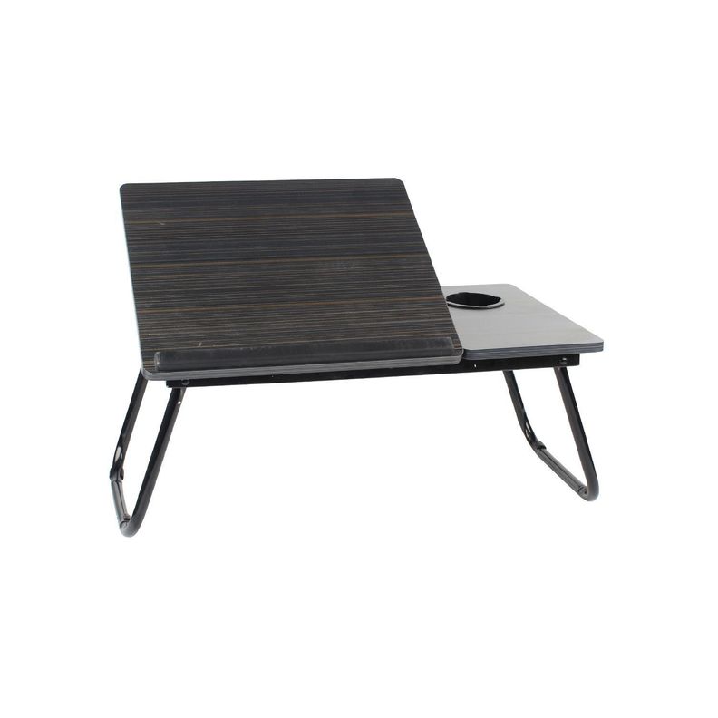 Mesa Plegable Para Notebook Porta Vaso Tecnolab Negro