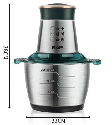 Procesador De Alimentos Eléctrico De Acero Inoxidable De 3L RAF-1