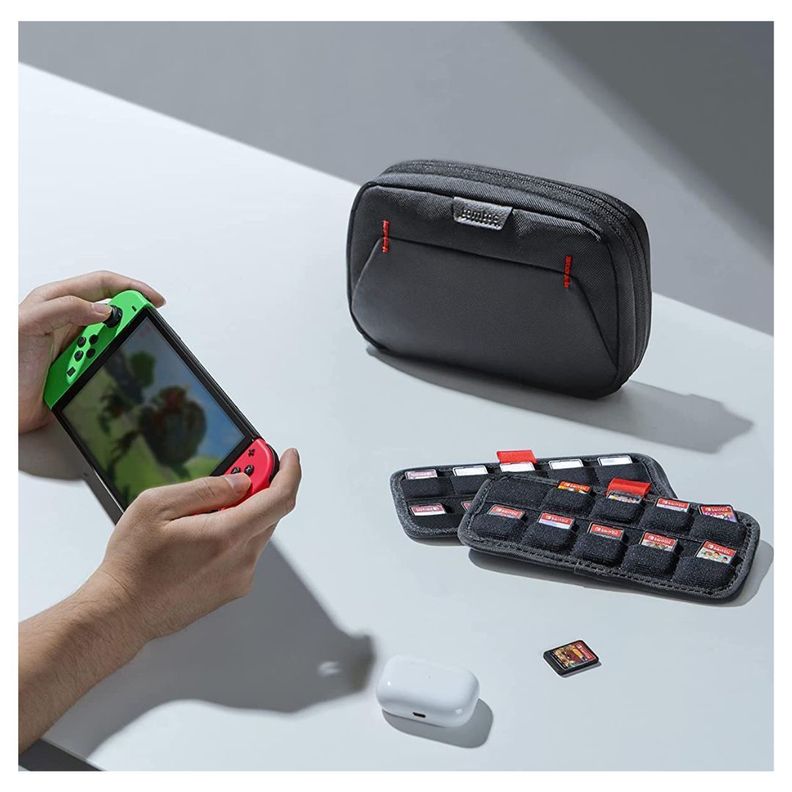 Tomtoc Estuche de Almacenamiento para Juegos de Nintendo Switch /Oled /Lite - Negro-7