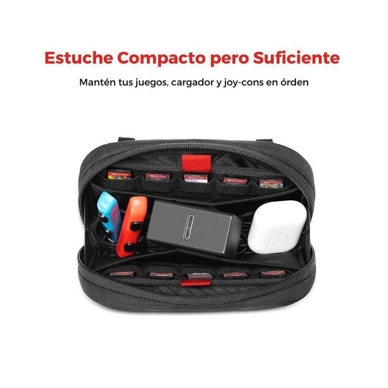 Tomtoc Estuche de Almacenamiento para Juegos de Nintendo Switch /Oled /Lite - Negro-3