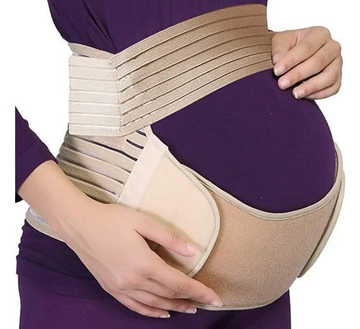 Faja Materna Embarazo Soporte Bambú Prenatal Banda Ajustable-0