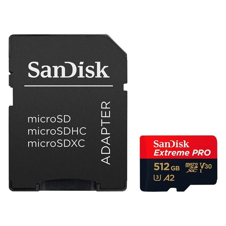 Tarjeta SanDisk Extreme PRO 512GB con adaptador-0