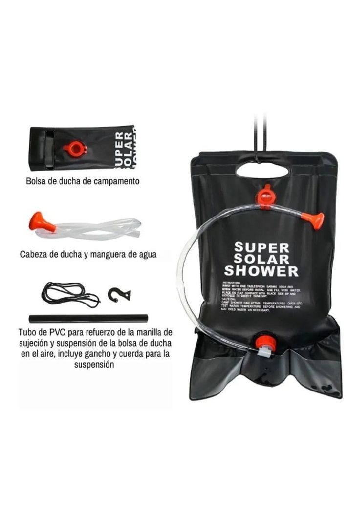 Carpa 1 Persona Carpa Baño Vestidor Portátil + Ducha Solar Azul-4