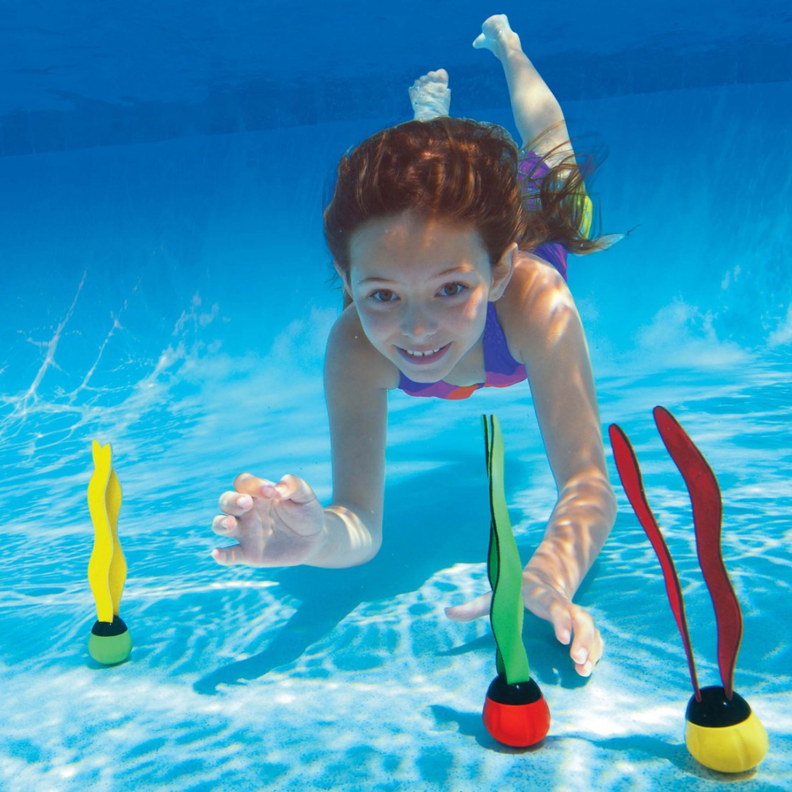 Juego Piscina 3 Pelotas con Algas Bajo el Agua Fun-2